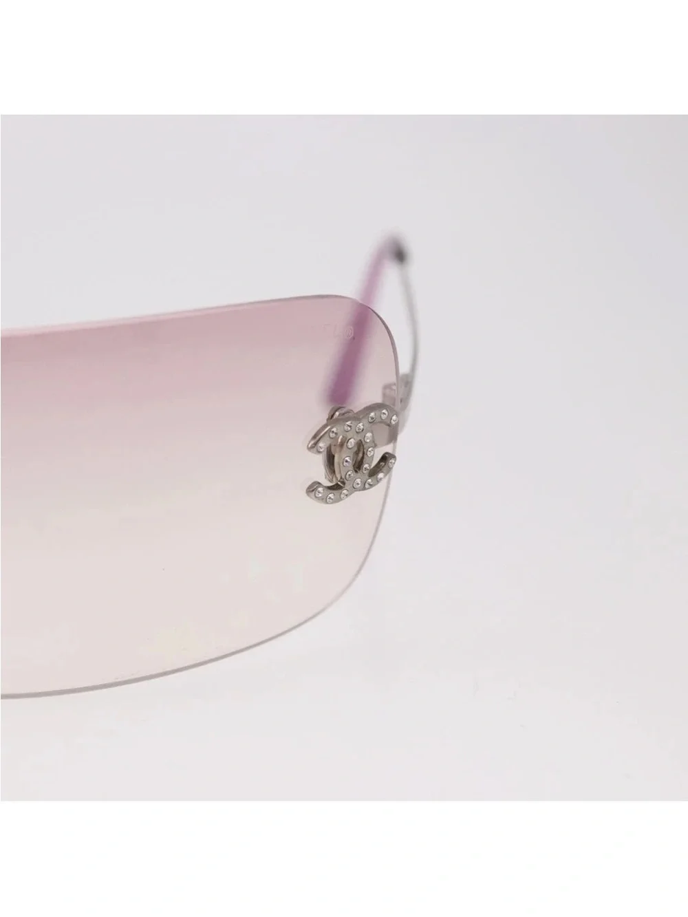 Chanel Lilac Gradient Rimless Sunglasses